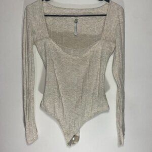 Free People Intimately Atherton Square Neck Bodysuit